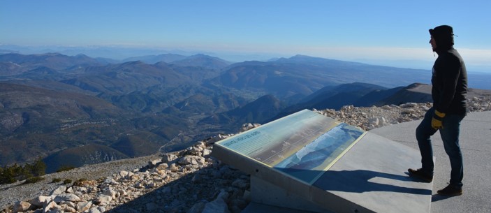 Dispositifs d‘interprétation au sommet du Mont Ventoux