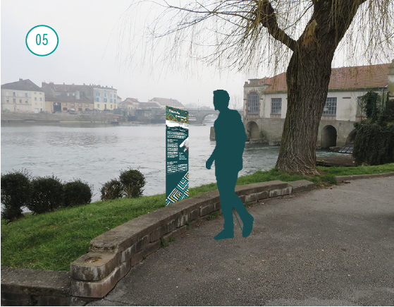 Signalétique et dispositif numérique de valorisation de la ville de Gray